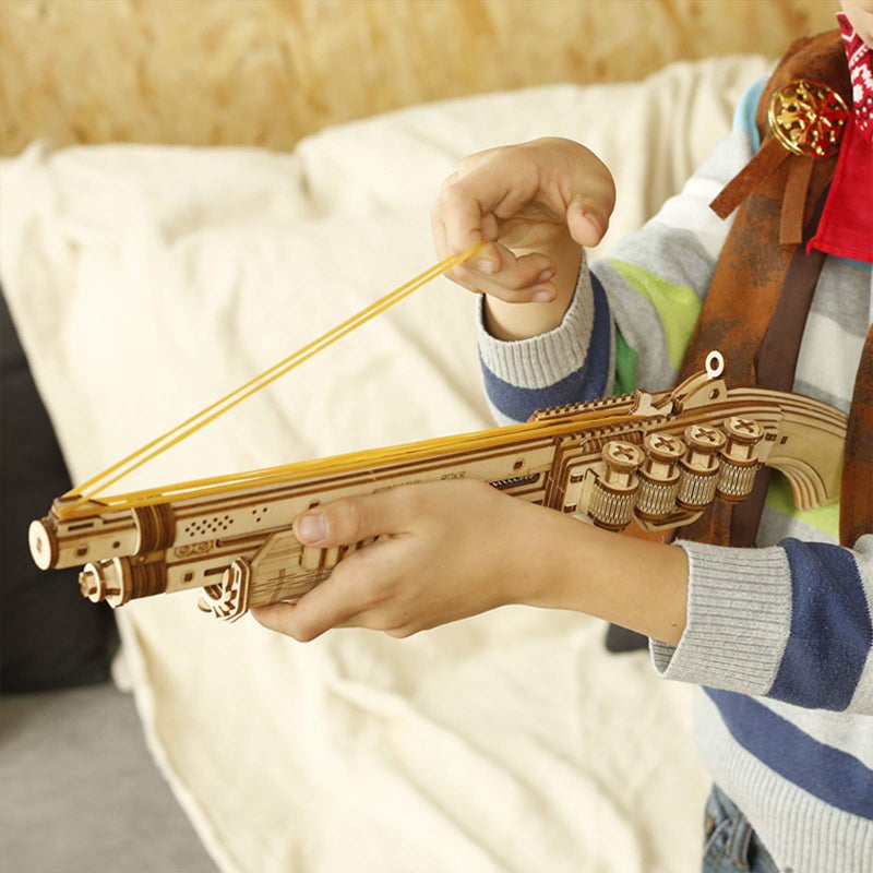 ROBOTIME LQ501 3D Puzzles for Adults, Wooden Puzzle for Adults, Model Kit (Terminator M870), Unique Gift - Image 4